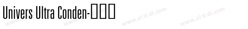 Univers Ultra Conden字体转换